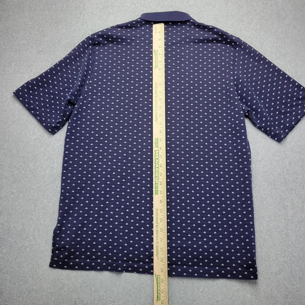 Polo Golf Ralph Lauren Polo Shirt Mens L Blue Geometric Pima Cotton Golf Top